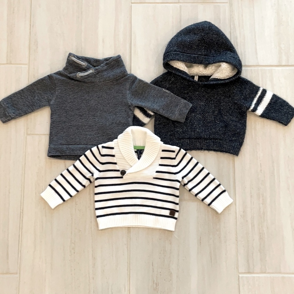 Janie and Jack and Burts and Bees Blue Sweater Set